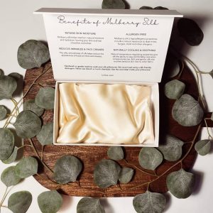 100% Mulberry Silk Pillowcase- Gold