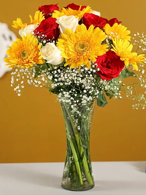 Scintillating Floral Mix Vase