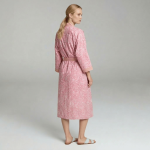 Pink Paisley & Pinstripe Robe