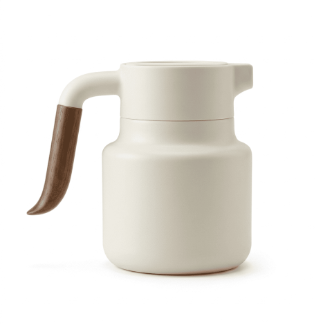 Thermos Flask Stainless Steel – Sand Beige – 1000ml