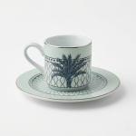 Artemirate – Palm Espresso Cup and Saucer Set, 90ml – 4pcs