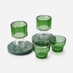 Emerald Transparent Coffee & Tea Set – 18pcs