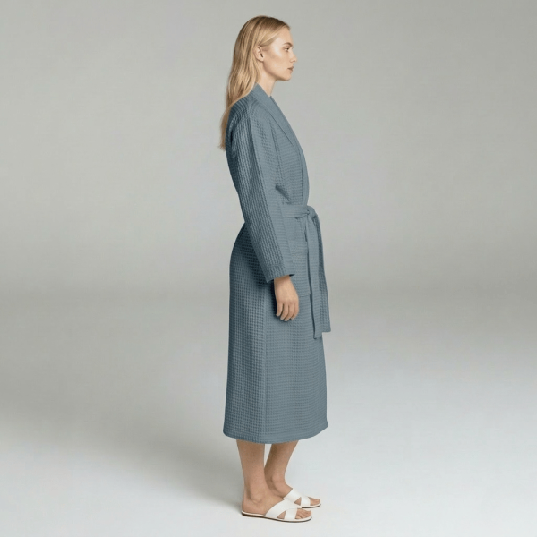 Waffle Knit Lightweight Kimono Spa & Bath Robe