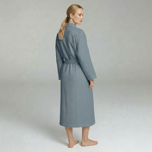Waffle Knit Lightweight Kimono Spa & Bath Robe
