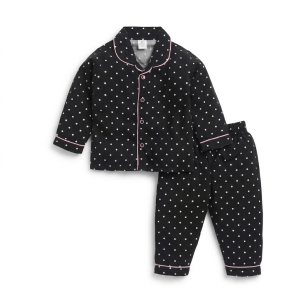 clt.s – I Got it From My Mama Black Full Sleeve Nightwear Front