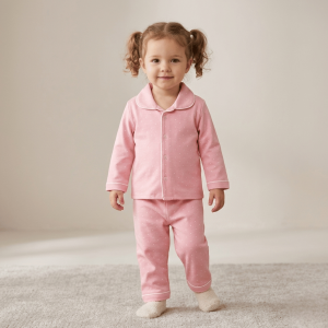 clt.s – Super Sis Pink Full Sleeve Nightwear Set kid model